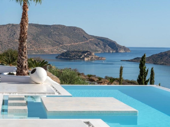 Wonderful two storey luxury villa for sale in Elounda
