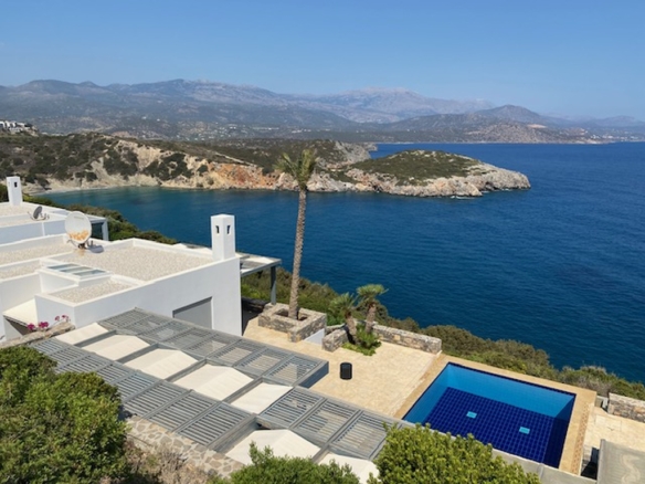 Three bedroom seafront furnished villa for sale in Eastern Crete