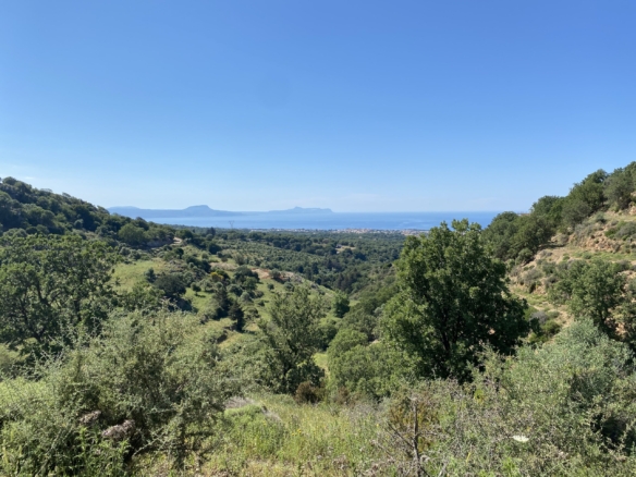 Rethymno Gallos, building plot 4,200sq.m. with sea views.