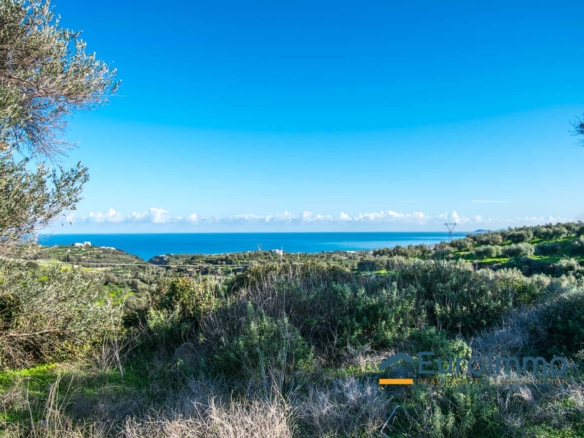 Rethymno, building plot 9,000sq.m. with sea views.